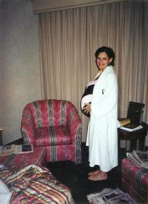 Me at 50 & 5 months pregnant with twins